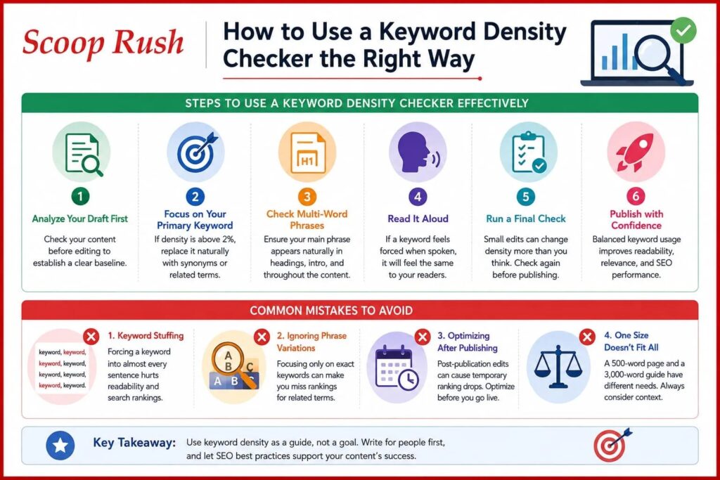 How to Use a Keyword Density Checker the Right Way