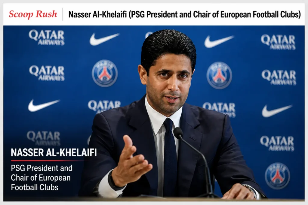 Nasser Al-Khelaifi (PSG President and Chair of European Football Clubs)