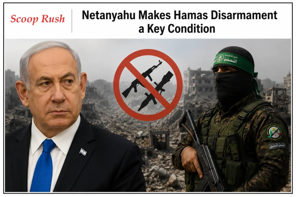 Netanyahu-Makes-Hamas-Disarmament-a-Key-Condition