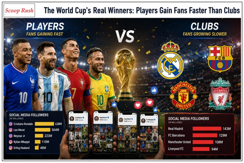 The World Cup's Real Winners: Players Gain Fans Faster Than Clubs