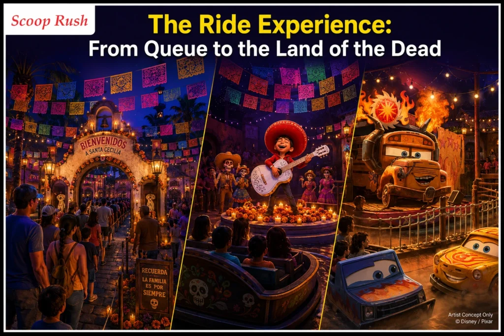 The Ride Experience: From Queue to the Land of the Dead