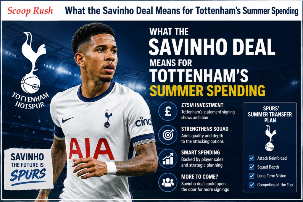 What the Savinho Deal Means for Tottenham's Summer Spending