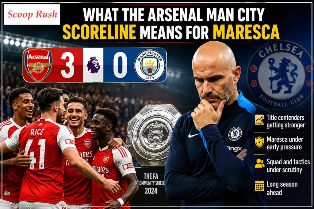 What the Arsenal Man City Scoreline Means for Maresca
