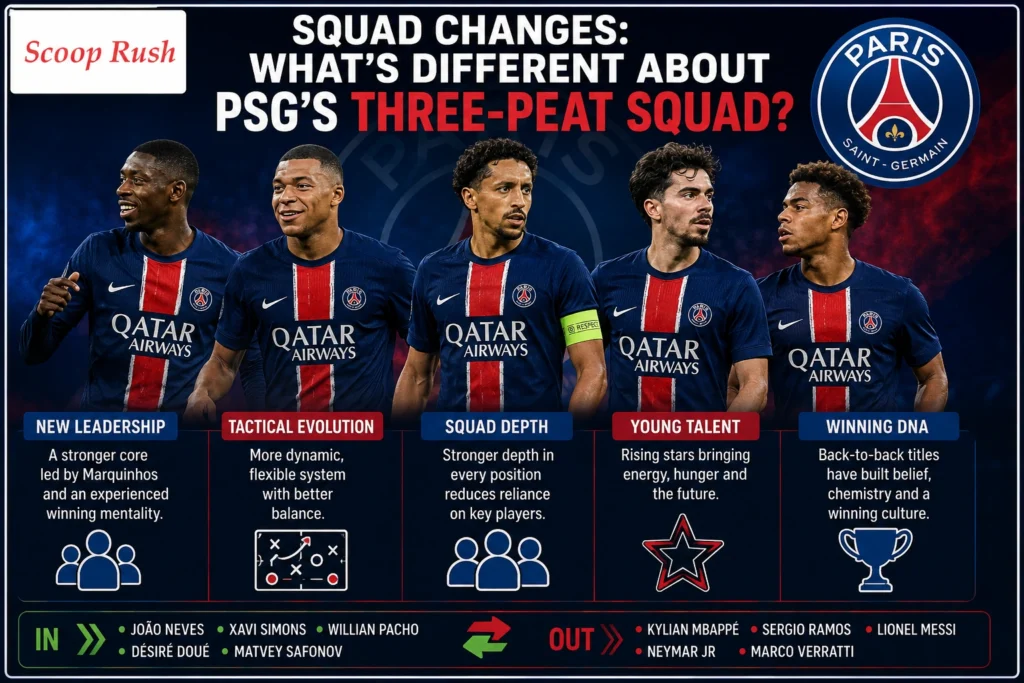Squad Changes: What's Different About PSG's Three-Peat Squad?