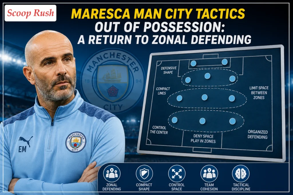 Maresca Man City Tactics Out of Possession: A Return to Zonal Defending