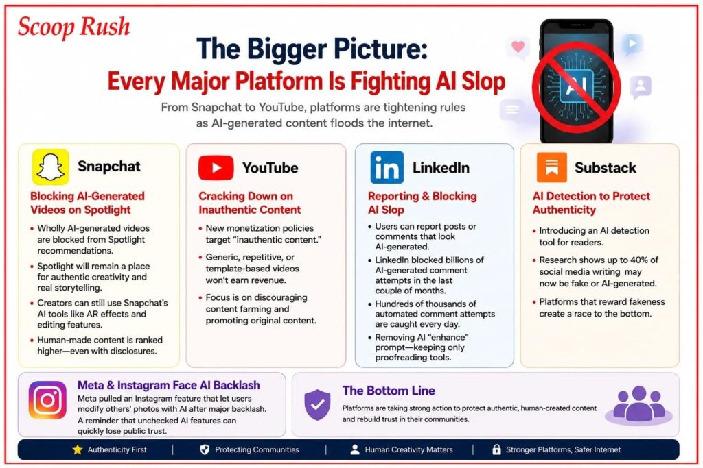 The Bigger Picture: Every Major Platform Is Fighting AI Slop