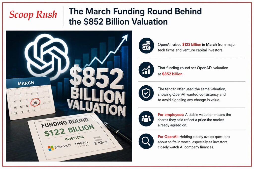 The March Funding Round Behind the $852 Billion Valuation