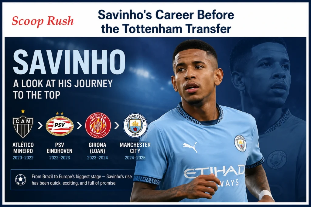 Savinho's Career Before the Tottenham Transfer