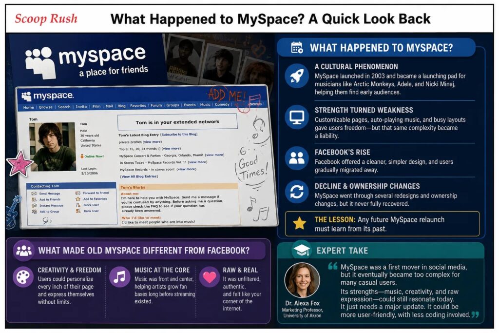 What Happened to MySpace? A Quick Look Back
