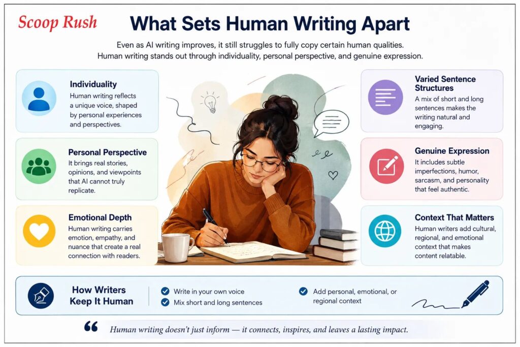 What Sets Human Writing Apart