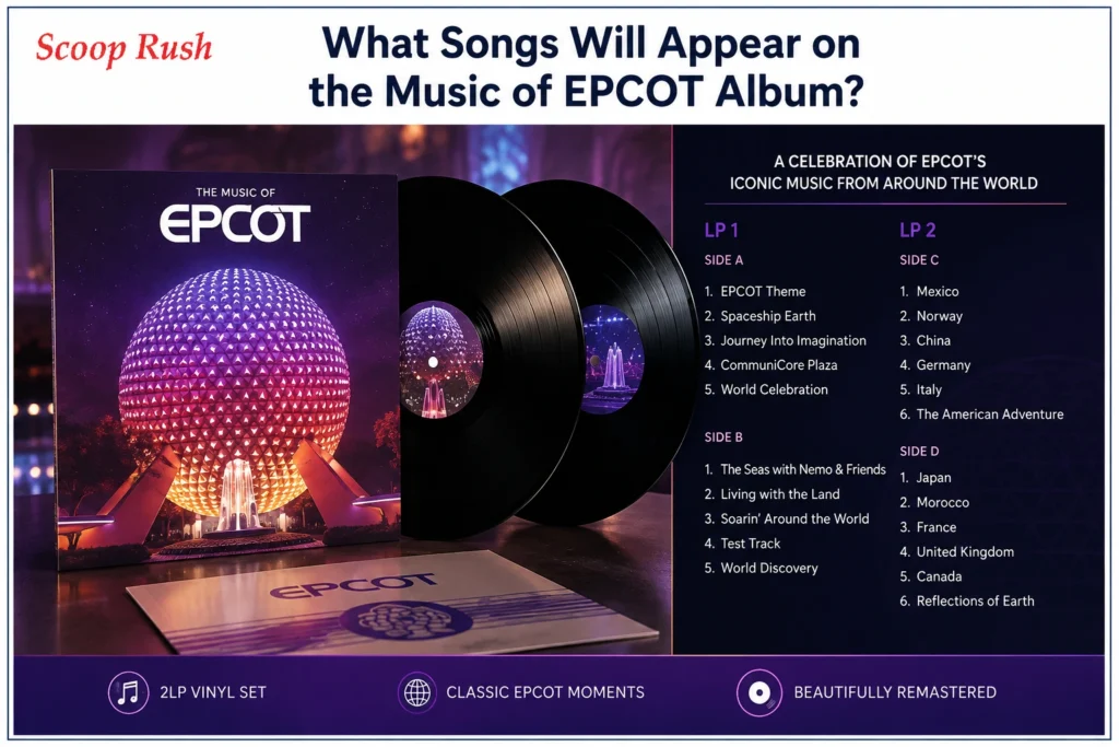 What Songs Will Appear on the Music of EPCOT Album?