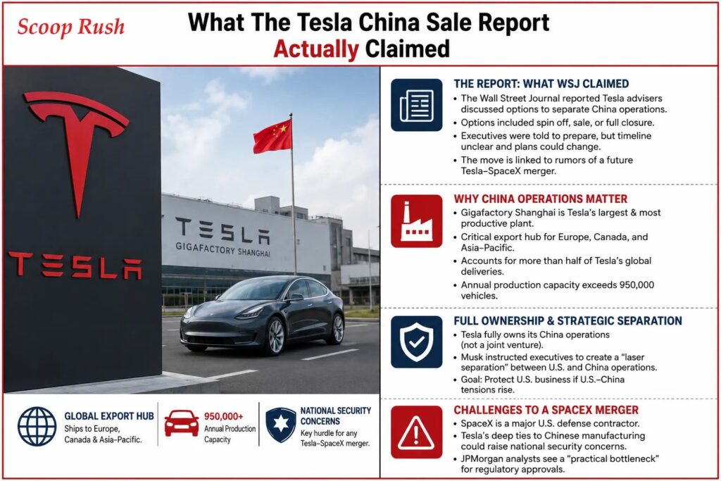 What The Tesla China Sale Report Actually Claimed