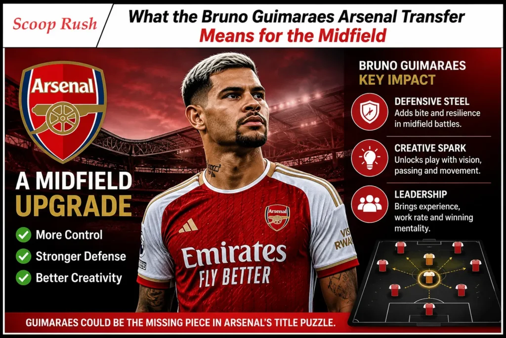 What the Bruno Guimaraes Arsenal Transfer Means for the Midfield