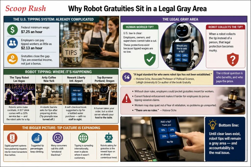 Why Robot Gratuities Sit in a Legal Gray Area
