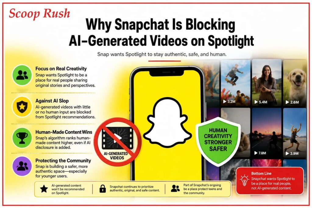 Why Snapchat Is Blocking AI-Generated Videos on Spotlight