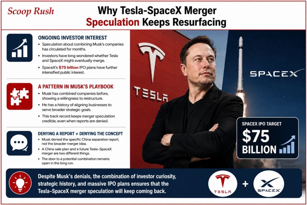 Why Tesla-SpaceX Merger Speculation Keeps Resurfacing