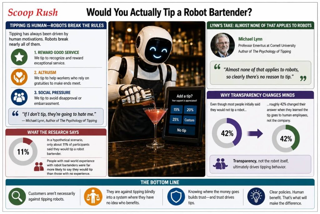 Would You Actually Tip a Robot Bartender?