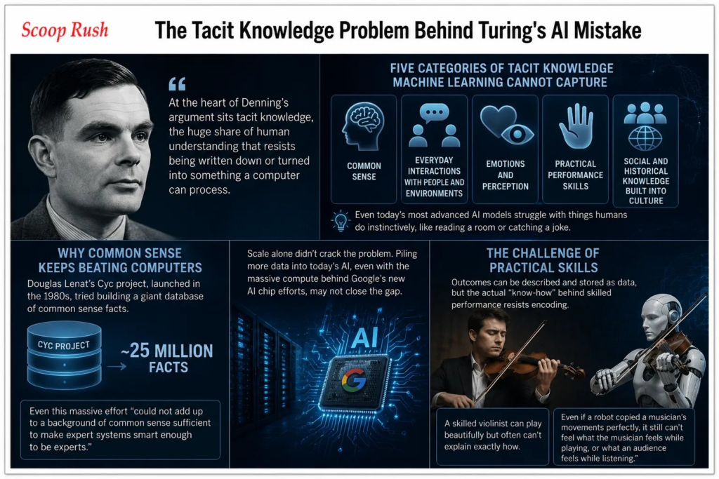 The Tacit Knowledge Problem Behind Turing's AI Mistake