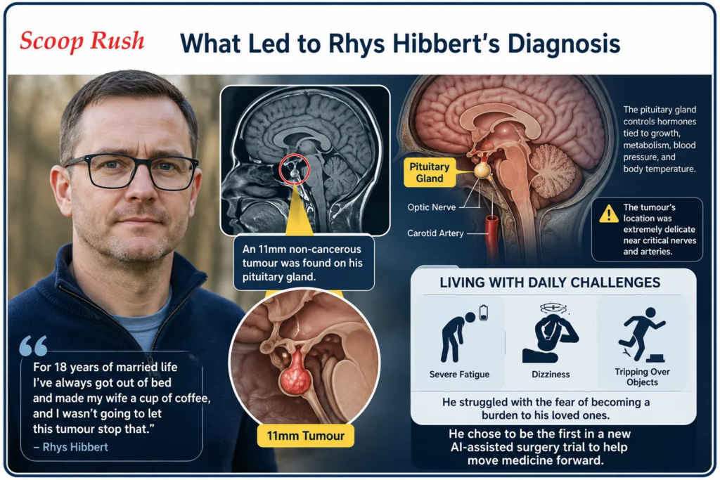 What Led to Rhys Hibbert's Diagnosis