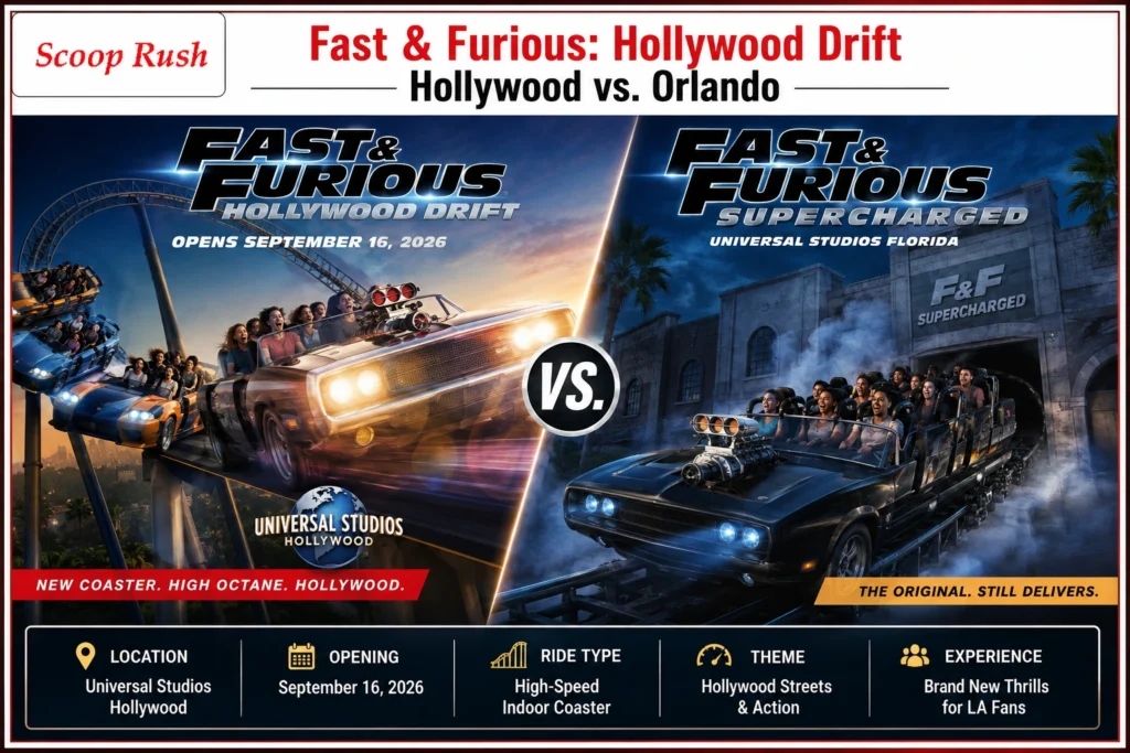 Fast & Furious: Hollywood Drift Hollywood vs. Orlando