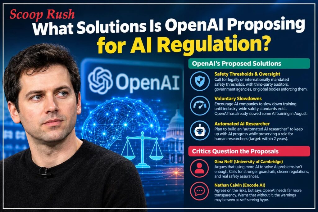 What Solutions Is OpenAI Proposing for AI Regulation?