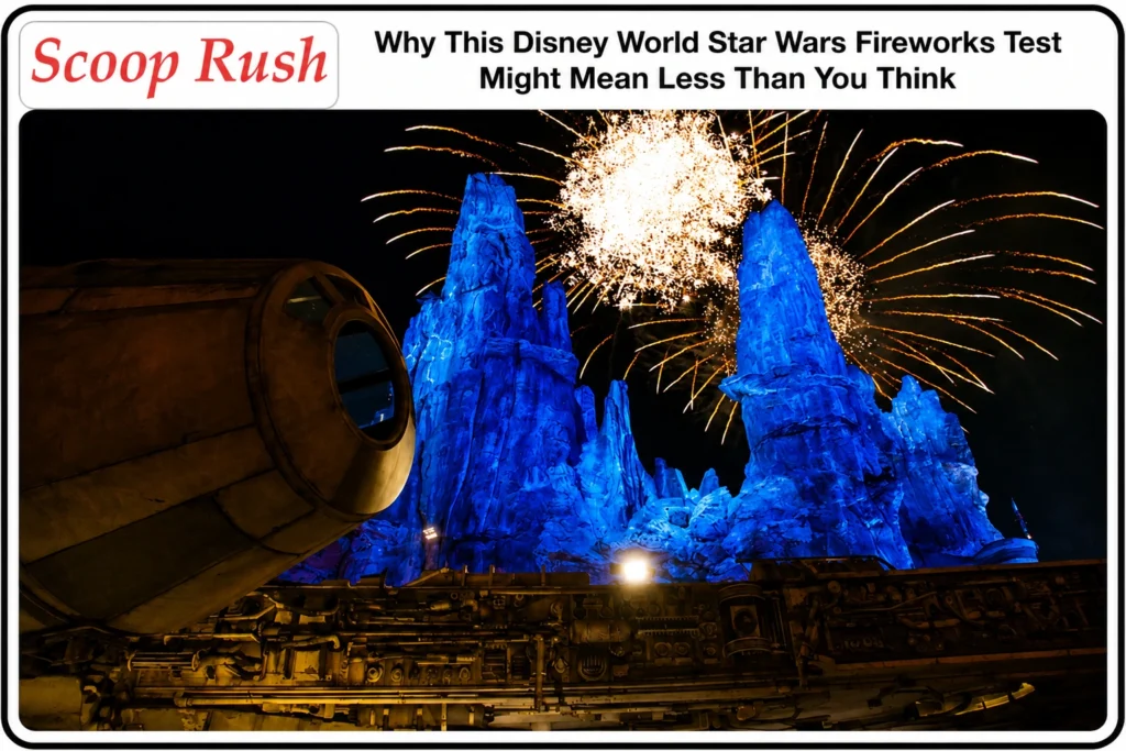 Why This Disney World Star Wars Fireworks Test Might Mean Less Than You Think