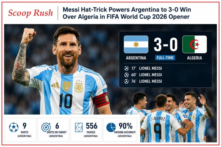 Argentina vs Algeria Result: Lionel Messi Hat-Trick Powers Argentina to 3-0 World Cup Win 
