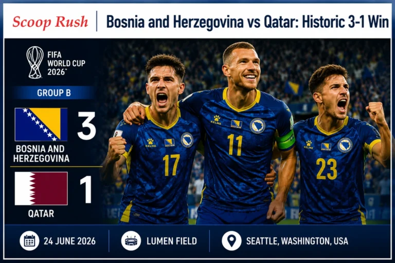 Bosnia and Herzegovina vs Qatar: Bosnia Secure Historic Round of 32 Berth with 3-1 Victory