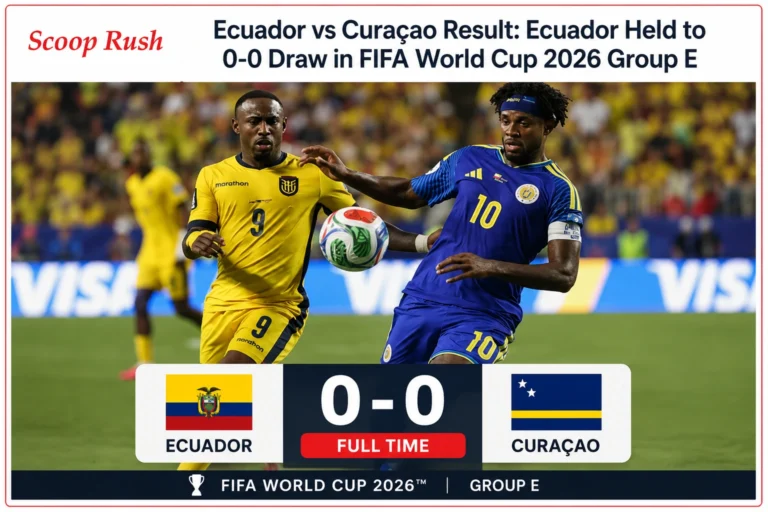 Ecuador vs Curaçao Result: Ecuador Held to 0-0 Draw in FIFA World Cup 2026 Group E 