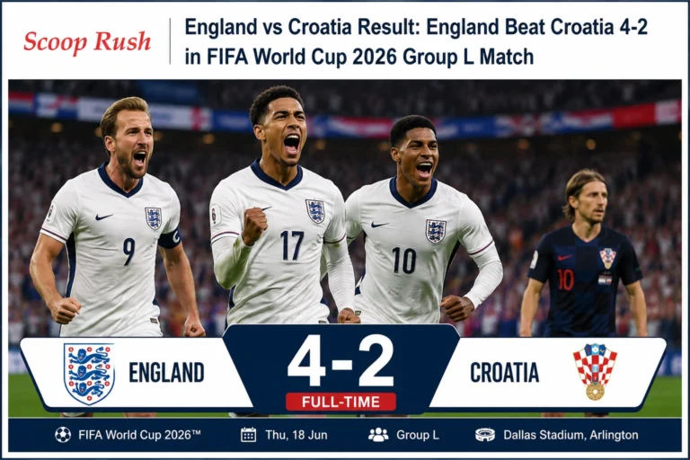 England vs Croatia Result: England Beat Croatia 4-2 in FIFA World Cup 2026 Group L Match 