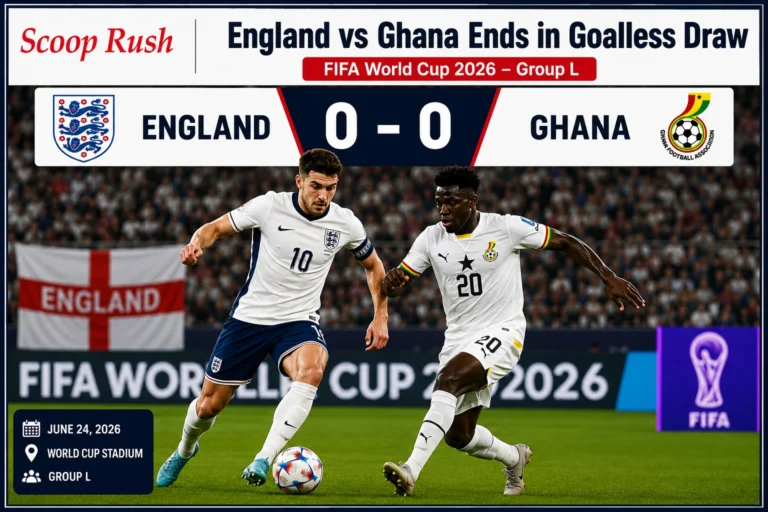 England vs Ghana Ends in Goalless World Cup Draw 