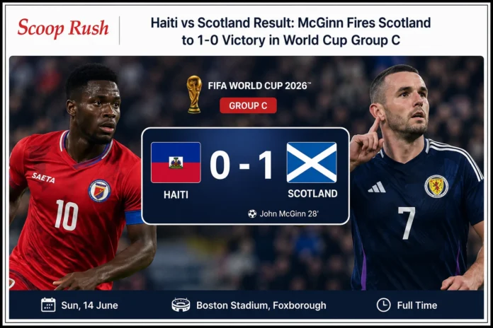 Haiti vs Scotland Result: McGinn Fires Scotland to 1-0 Victory in World Cup Group C