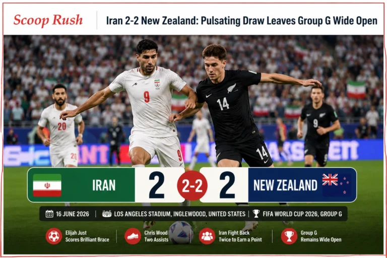 Iran 2-2 New Zealand: Pulsating Draw Leaves Group G Wide Open
