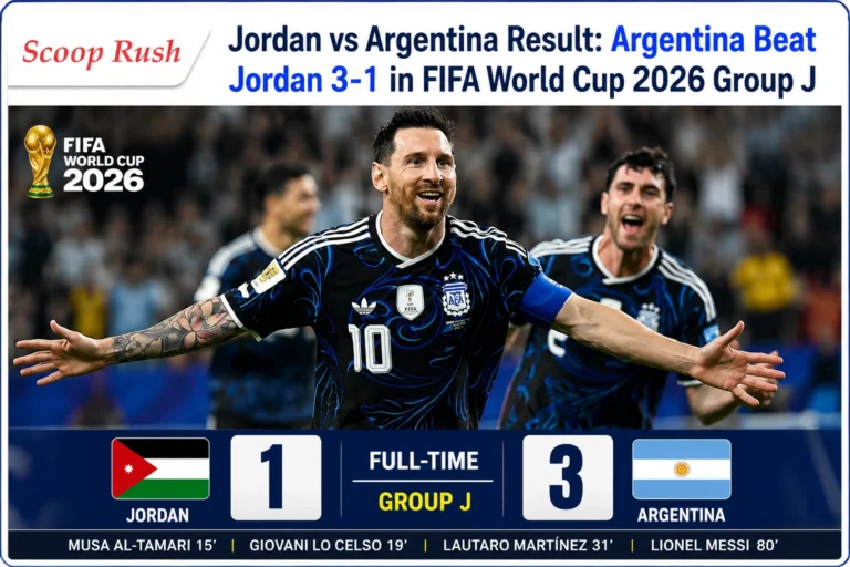 Jordan vs Argentina Result: Argentina Beat Jordan 3-1 in FIFA World Cup 2026 Group J