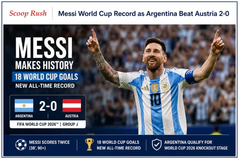 Messi Scores Twice to Make World Cup History as Argentina Beat Austria 2-0