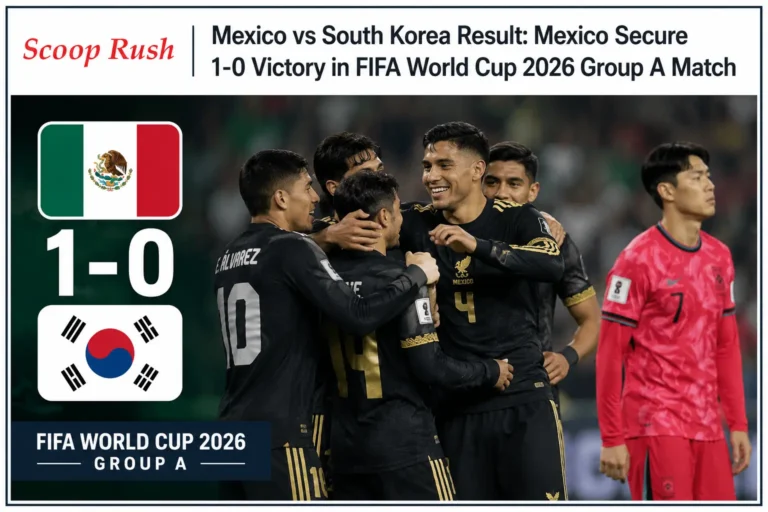 Mexico vs South Korea Result: Mexico Secure 1-0 Victory in FIFA World Cup 2026 Group A Match 