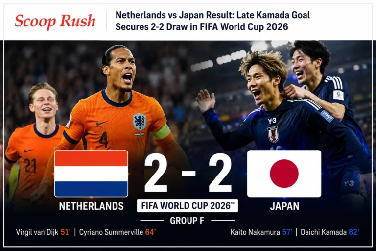 Netherlands vs Japan Result: Late Kamada Goal Secures 2-2 Draw in FIFA World Cup 2026 