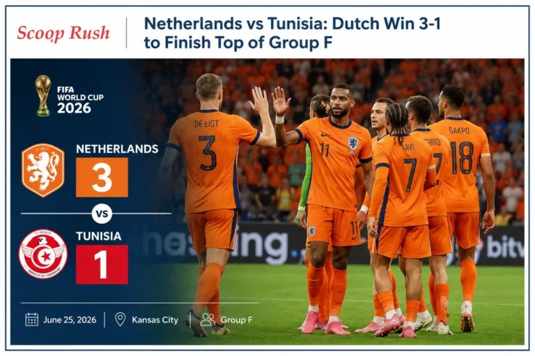 Netherlands vs Tunisia: Dutch Win 3-1 to Finish Top of Group F