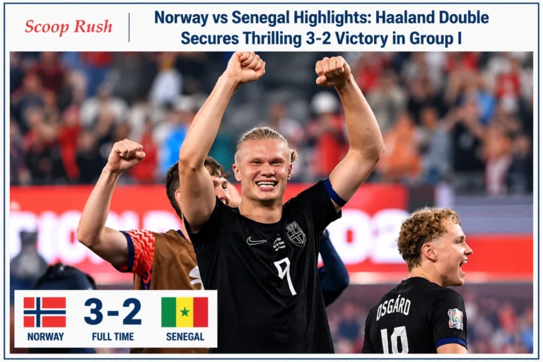 Norway vs Senegal Highlights: Haaland Double Secures Thrilling 3-2 Victory in Group I 