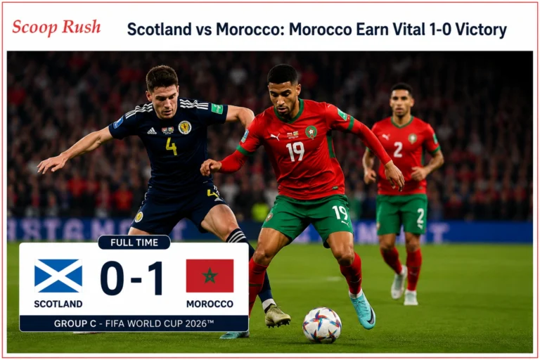 Scotland vs Morocco: Morocco Claim Crucial 1-0 Win in FIFA World Cup 2026