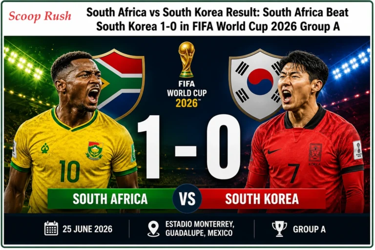 South Africa vs South Korea Result: South Africa Beat South Korea 1-0 in FIFA World Cup 2026 Group A