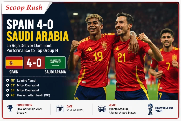 Spain 4-0 Saudi Arabia: La Roja Produce Dominant Display to Take Control of Group H
