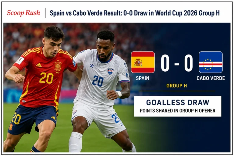 Spain vs Cabo Verde Result: Spain Held to 0-0 Draw by Cabo Verde in World Cup 2026 Group H 