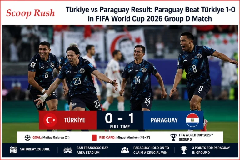 Türkiye vs Paraguay Result: Paraguay Beat Türkiye 1-0 in FIFA World Cup 2026 Group D Match 