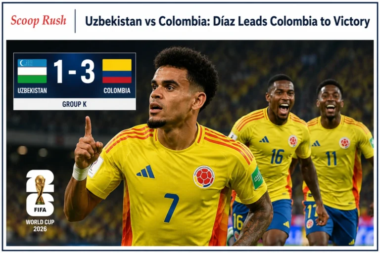 FIFA World Cup 2026: Uzbekistan vs Colombia – Díaz Inspires Colombia to Victory