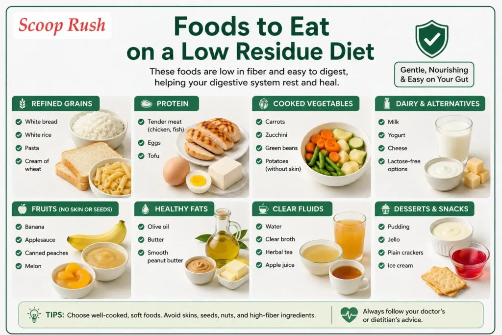Foods to Eat on a Low Residue Diet |scooprush