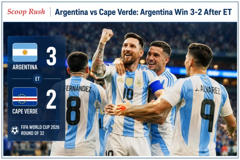 Argentina vs Cape Verde: Argentina Edge Cape Verde 3-2 After Extra Time to Reach FIFA World Cup 2026 Round of 16