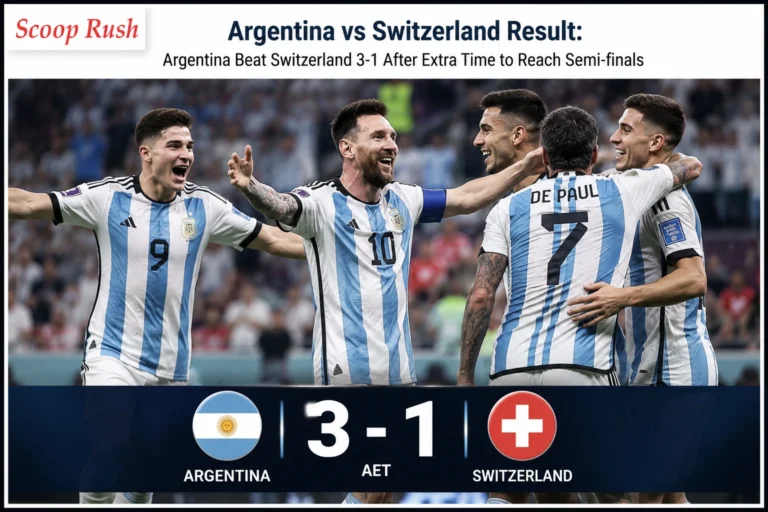 Argentina vs Switzerland Result: Argentina Beat Switzerland 3-1 After Extra Time to Reach Semi-finals