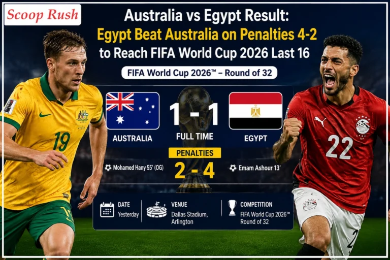 Australia vs Egypt Result: Egypt Beat Australia on Penalties 4-2 to Reach FIFA World Cup 2026 Last 16