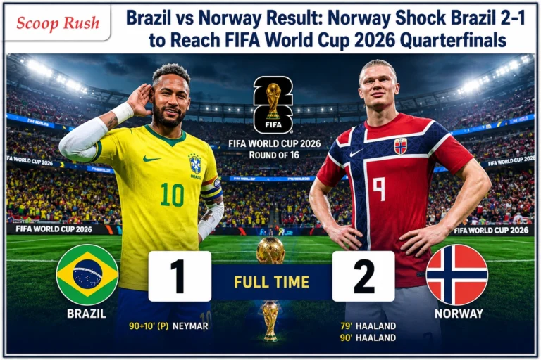 Brazil vs Norway Result: Norway Shock Brazil 2-1 to Reach FIFA World Cup 2026 Quarterfinals